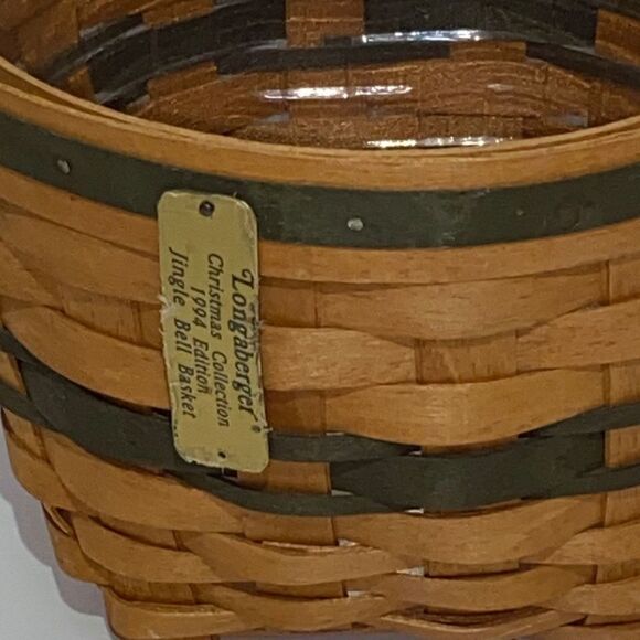 Longaberger Christmas Collection 1994 Edition Jingle Bell Woven Wooden Basket - Picture 5 of 13